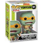 Les tortues ninja - figurine pop! michelangelo avec saucisse nunchucks 9 cm