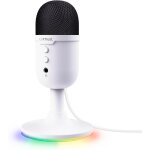 Trust gaming gxtw 236 yami micro blanc a condensateur, microphone usb pour le streaming, twitch, youtube, ...