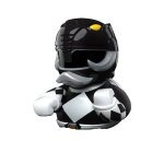Tubbz canard de bain - mighty morphin power rangers - ranger noir - 9cm