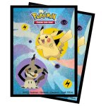 Ultra pro - pokmon 65 sleeves - pikachu & mimikyu