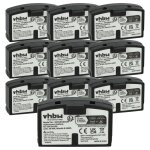 Vhbw 10x batterie compatible avec sennheiser a200, audioport a200, hdi 380, hdi 302, hdi 302 akg casque ...