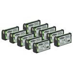 Vhbw 10x batterie compatible avec sennheiser sk 500 g3, sk 400 g4, sk 500 g2, sk 500 g4 casque audio, ...
