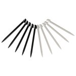 Vhbw 10x stylos de saisie compatible avec nintendo wii u console de jeux - 9, 8 cm, noir / blanc