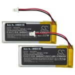 Vhbw 2x batterie compatible avec cardo rider solo, scala rider q3, rider fm, q3, q1 casque audio, �couteurs ...