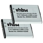 Vhbw 2x batterie compatible avec nintendo switch pro controller console de jeux (1300mah, 3, 7v, li - ...