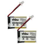 Vhbw 2x batterie compatible avec plantronics c054, c054a, c053, c053a, c565, c565 gap casque audio, �couteurs ...