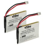 Vhbw 2x batterie compatible avec plantronics cs60 casque audio, ecouteurs sans fil (180mah, 3, 7v, li ...