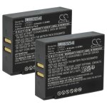 Vhbw 2x batterie remplacement pour eartec lx600li pour casque audio, ecouteurs sans fil (810mah, 3, 7v, ...