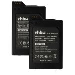 Vhbw 2x batterie remplacement pour sony psp - 110, psp - 280g pour console de jeux (1600mah, 3, 7v, li ...