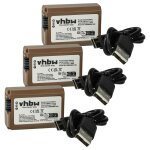 Vhbw 3x batterie compatible avec sony alpha nex - 3db, nex - 3ds, nex - 3dr, nex - 3d appareil photo ...