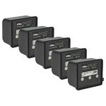 Vhbw 5x batterie compatible avec itowa compact, combi, setval, beton tlcommande remote control (2000mah, ...