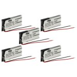 Vhbw 5x batterie compatible avec jbl t110bt, e25bt casque audio, ecouteurs sans fil (140mah, 3, 7v, li ...
