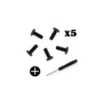 Vis noir x 5 cruciforme pour manette ps4 ps3 neuf et tournevis crusiforme - skyexpert