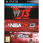 Wwe 13 + top spin 4 + nba 2k13 ps3 Wwe 13 + top spin 4 + nba 2k13 ps3