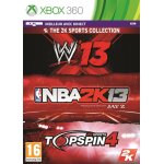 Wwe 13 + top spin 4 + nba 2k13 xbox 360 Wwe 13 + top spin 4 + nba 2k13 xbox 360
