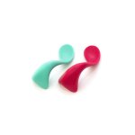 Lot de 2 cuillres courbes pour droitier pour tout - petit framboise et lagoon kizingokids