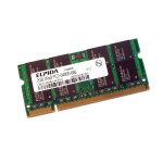 2go ram pc portable sodimm elpida ebe21ue8acua - 6e - e ddr2 667mhz pc2 - 5300 cl5