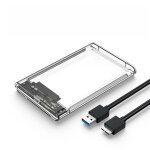 2pcs usb 3. 0 boitier disque dur externe 2. 5  , usb externe 2. 5 pouces disque, pour sata hdd et ssd ...