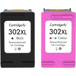 302xl compatible avec hp 302 302xl cartouches d'encre multipack, pour hp officejet 3830 3831 4650, deskjet ...