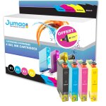 4 cartouche jet d'encre jumao 18xl compatibles pour epson expression home xp - 322 + fluo offert