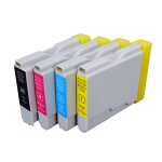 4 x cartouche d'encre compatible brother lc1000, lc970 pour imprimantes dcp - 350c, dcp - 330c, dcp - ... 4 x cartouche d'encre compatible brother lc1000, lc970 pour imprimantes dcp - 350c, dcp - 330c, dcp - ...