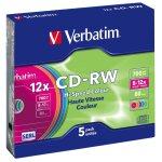 5 cd - rw verbatim