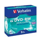 5 dvd - rw verbatim