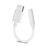 Adaptateur connecteur usb type c vers jack 3. 5 mm audio femelle compact - blanc