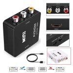 Adaptateur de convertisseur audio analogique mini rca av en hdmi composite av2 hdmi converter 1080p hdtv ... Adaptateur de convertisseur audio analogique mini rca av en hdmi composite av2 hdmi converter 1080p hdtv ...