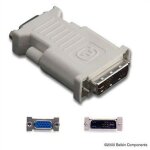 Adaptateur dvi, vga belkin f2e4162bt [1x dvi m�le 12 + 5 p�les - 1x vga femelle] noir