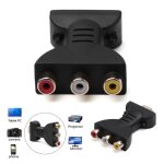 Adaptateur hdmi mâle à 3 rca femelle, convertisseur pour tv, adaptateur audio vidéo Adaptateur hdmi mâle à 3 rca femelle, convertisseur pour tv, adaptateur audio vidéo