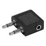 Adaptateur jack avion 2x3, 5mm mono m vers 1x3, 5mm stereo f