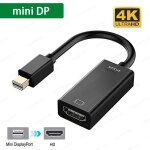 Adaptateur mini dp thunderbolt displayport vers hdmi, convertisseur pour macbook microsoft surface, ordinateur ...
