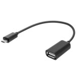 Adaptateur otg micro usb vers usb femelle - noir