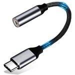 Adaptateur de prise de casque a 3, 5mm, adaptateur jack usb type c avec dac, ecouteurs audio numrique ...