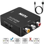 Adaptateur rca vers hdmi, convertisseur av vers hdmi mini av  hdmi vido signal prise en charge 1080p ...
