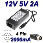 Adaptateur secteur alimentation chargeur 12v 5v 2a 4 pin storex mpix - 457 hdmi