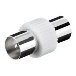 Adaptateur tv / sat fiche - f rapide mle / femelle pour cble d'antenne cd11537