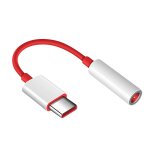 Adaptateur usb - c vers jack 3. 5mm qualit� sonore optimale officiel oneplus rouge