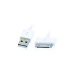 Apm - c�ble de chargement / de donn�es - usb m�le pour apple dock m�le - 1. 5 m - blanc - pour apple ...