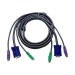 Aten 2l - 1001p / c - c�ble clavier / vid�o / souris (kvm) - ps / 2, hd - 15 (vga) (m) pour ps / 2, hd ...