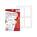 Avery c2318 - 12 - mat - blanc mat - 82 x 128 mm - 260 g / m - 48 carte(s) (12 feuille(s) x 4 cartes ...