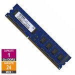 Barrette m�moire 1go ram ddr3 elpida ebj10ue8bdf0 - dj - f pc3 - 10600u 1333mhz 1rx8