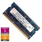 Barrette mmoire 2go ram ddr3 hynix hmt125s6bfr8c - g7 so - dimm pc3 - 8500 1066mhz 2rx8