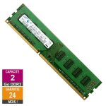 Barrette mémoire 2go ram ddr3 samsung m378b5673eh1 - ch9 pc3 - 10600u 1333mhz 2rx8 Barrette mémoire 2go ram ddr3 samsung m378b5673eh1 - ch9 pc3 - 10600u 1333mhz 2rx8