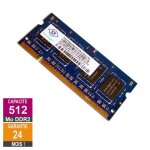 Barrette mmoire 512mo ram ddr2 nanya nt512t64uh8a1fn - 37b so - dimm pc2 - 4200s