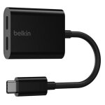 Belkin connect audio + charge - casque / adaptateur de charge usb - c vers usb - c - 24 pin usb - c mle ...