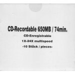 Boitier de 10 cd vierges Boitier de 10 cd vierges
