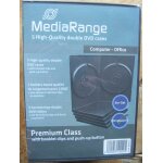 Boitiers pour double dvd en pack de 5 pièces mediarange Boitiers pour double dvd en pack de 5 pièces mediarange