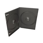 Boitier pour dvd double - noir 14mm 100 unités Boitier pour dvd double - noir 14mm 100 unités